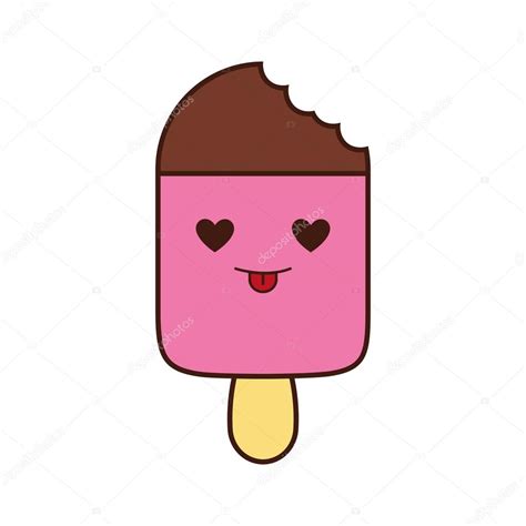 imagenes de helados kawaii para dibujar icono de kawaii de ...