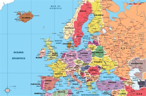 Imágenes de las banderas, mapas, paises y capitales de Europa