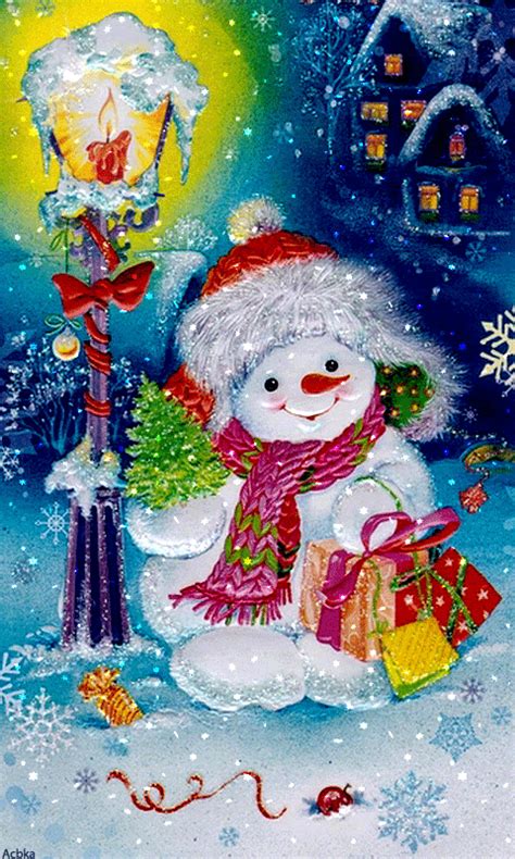 Imágenes de Navidad | Muñecos de Nieve   Gifs Animados ...