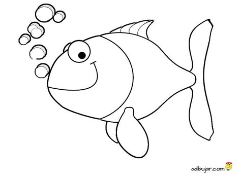 Imágenes de peces para colorear e imprimir | adibujar.com