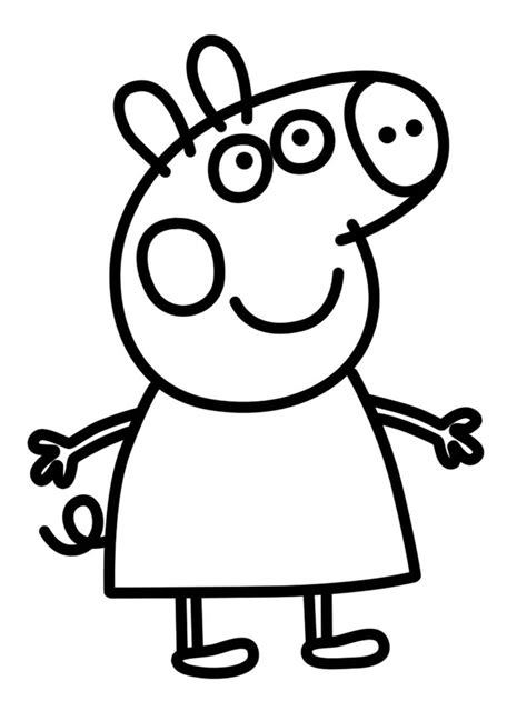 Imágenes de Peppa Pig Para Colorear   Dibujos De