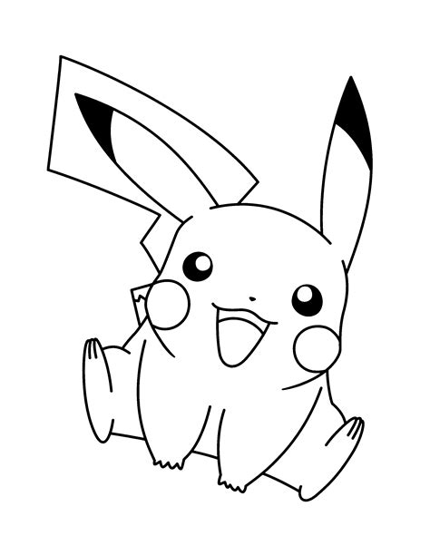 Imagenes De Pikachu Kawaii Para Colorear