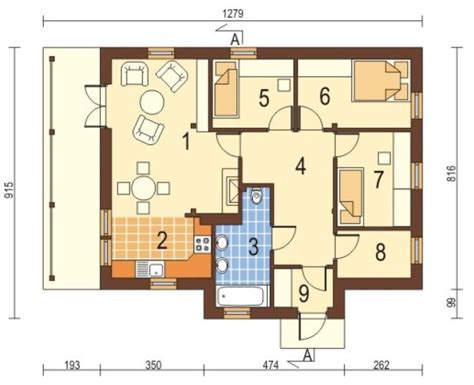 Imagenes de planos sencillos para casas de una planta