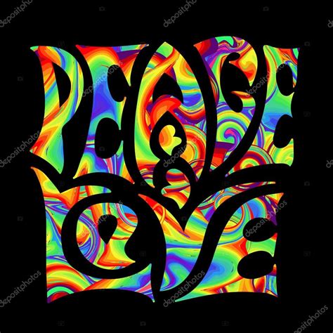 imagenes de simbolos hippies peace and love simbolo di ...
