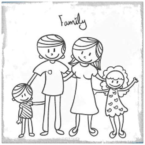 Imagenes de una Familia Feliz para Colorear | Imagenes de ...
