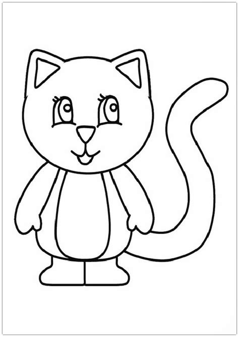 imagenes para colorear de gatos tiernos Archivos | Dibujos ...