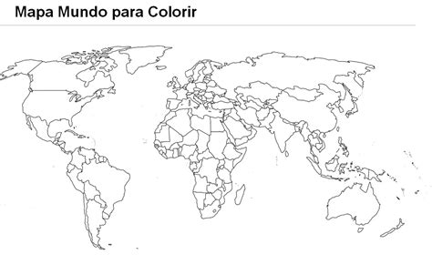 Imagens do mapa mundo para imprimir e colorir   Educação ...
