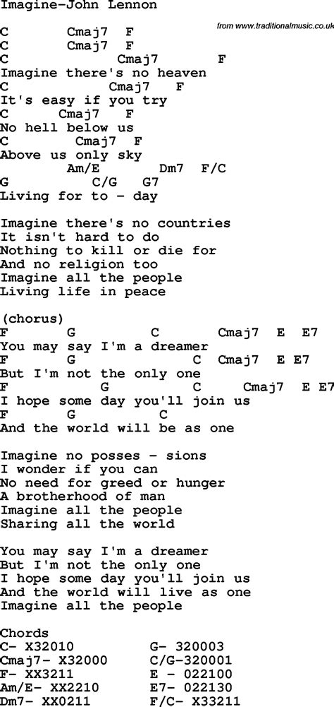Imagine John Lennon Lyrics | www.pixshark.com   Images ...
