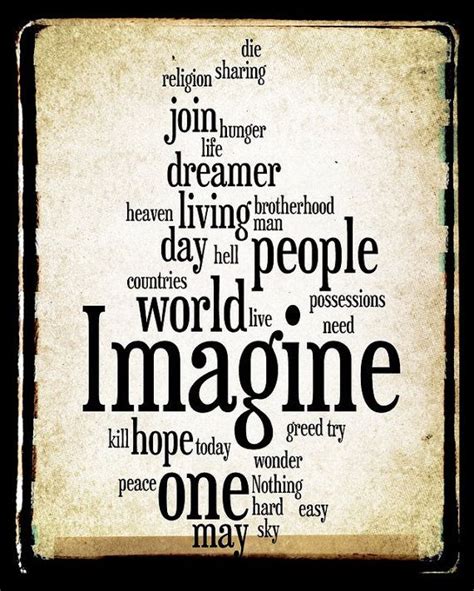 Imagine Lyrics John Lennon | Music | Pinterest
