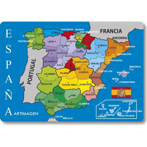 Imanes España | provincias | nevera | azul