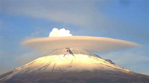 Impactantes nubes en el volcán Popocatépetl [VÍDEO]