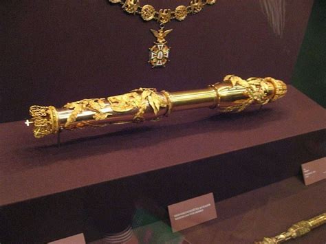 Imperial Sceptre which belonged to Emperor Maximiliano I ...