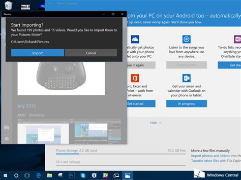 Import photos from Android to Windows 10 | Nashville ...