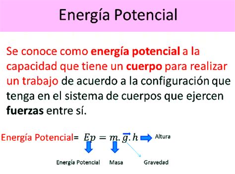 Importancia de la energía potencial   Energía potencial