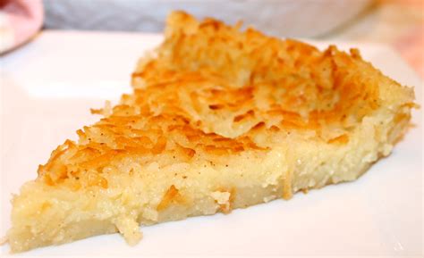 impossible coconut pie with flour