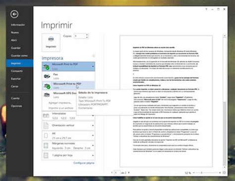 Imprimir en PDF en Windows 10 ahora es mucho mas facil