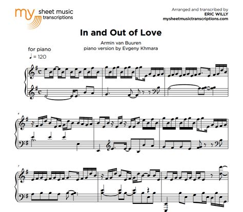 In and Out of Love   Van Buuren  .pdf  • My Sheet Music ...