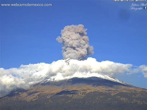 Increased volcanic activity in 24 hours: Popocatepetl ...