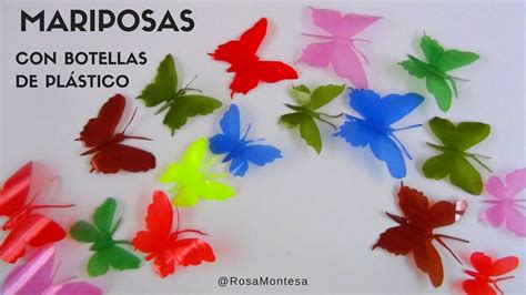 Increíbles mariposas de colores hechas con botellas de ...