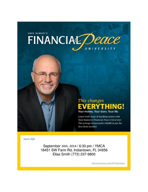 Indiantown Chamber of Commerce   Dave Ramsey s Financial ...