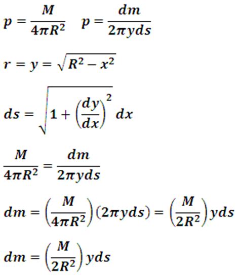 Inercia de una esfera hueca con pared delgada   Matemática ...