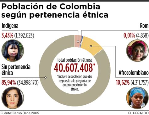 Infografía: Población de Colombia según pertenencia étnica ...