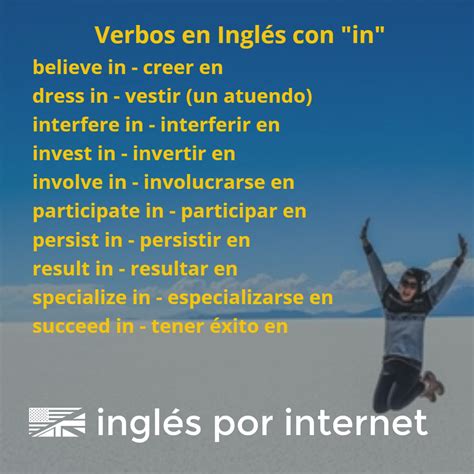 Infografía: Verbos en Inglés y Preposiciones  Lista ...