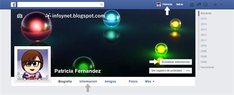 InfoNet: Editar un perfil de Facebook