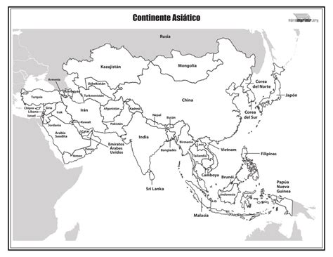 Información e imágenes con Mapas de Asia Político, Físico ...