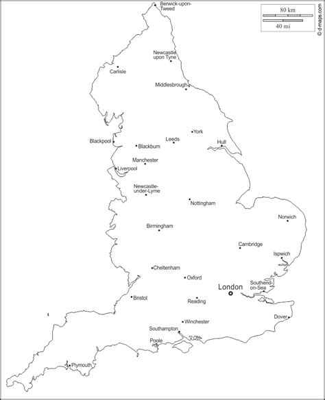 Inglaterra Mapa gratuito, mapa mudo gratuito, mapa en ...
