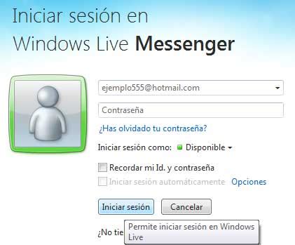 Iniciar sesion Messenger   HotmailCorreo.eu