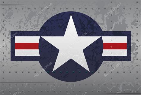 Insegne di Logo della stella di aerei militari degli Stati ...
