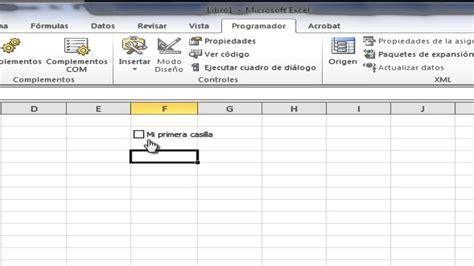 Insertar Casillas de verificación en Excel ...