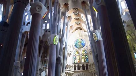 Inside La Sagrada Familia   Barcelona, June 2013   YouTube