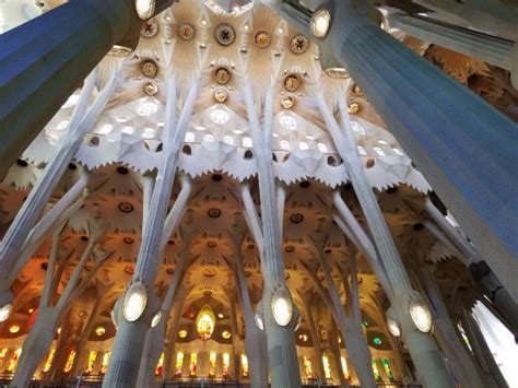 Inside the Sagrada Familia.   Picture of Basilica of the ...