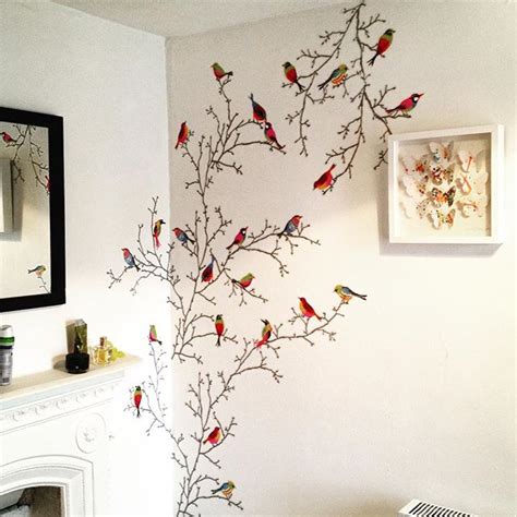 Inspiración vinilo ramas con pájaros Ikea