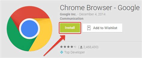 Installation Google Chrome