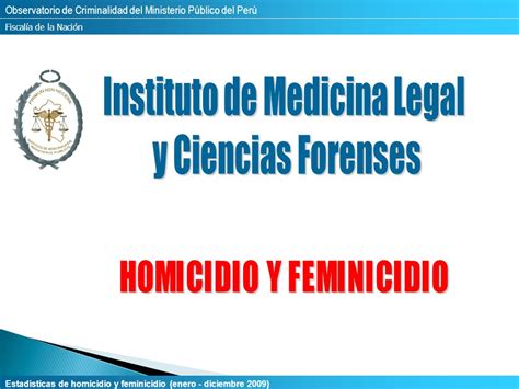 Instituto de Medicina Legal y Ciencias Forenses   ppt ...