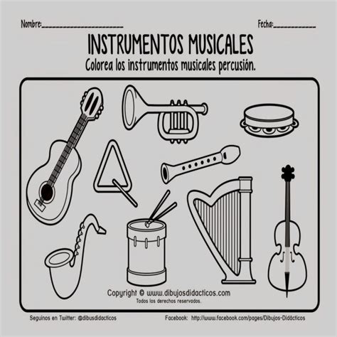 Instrumentos Musicales Para Colorear SGBlogosfera Mar A ...