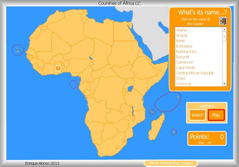 Interactive map of Africa Countries of Africa. What s the ...