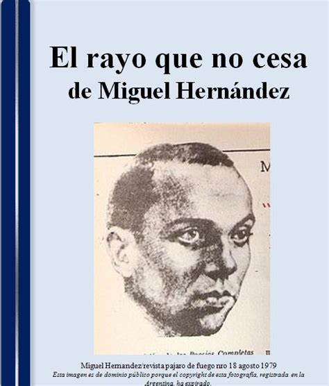 interlectoresBLOG: EL RAYO QUE NO CESA de Miguel Hernández