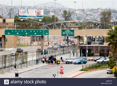 International Border Crosing into Mexico, San Ysidro ...