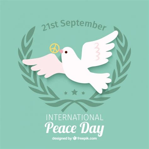 International peace day card Vector | Free Download