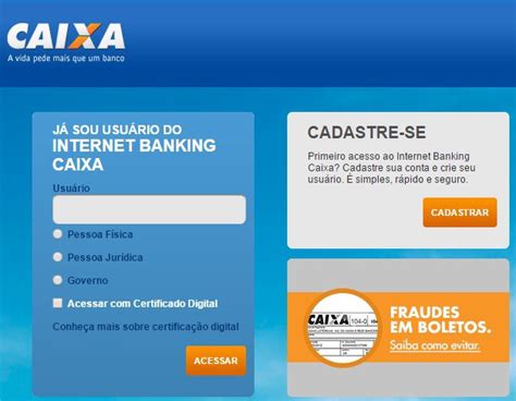 Internet banking Caixa