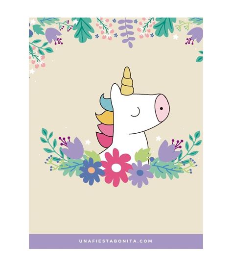 Invitación unicornio floral | Ilustración de unicornio ...