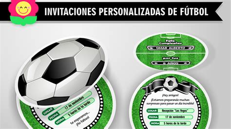 Invitaciones de Fútbol | Tarjetas en forma de Pelota ...