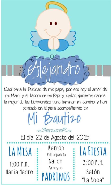 invitaciones para bautizo | Tarjeteria | Pinterest ...