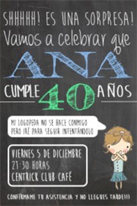 Invitaciones y photocall para un 40 cumpleaños!   Besos ...