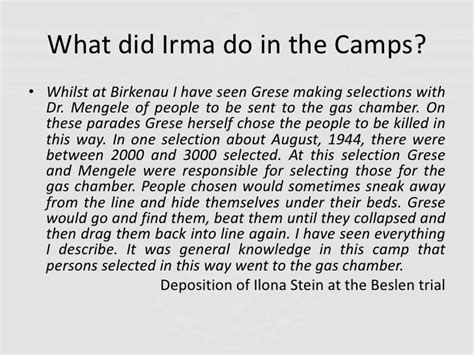 Irma Grese and the Holocaust