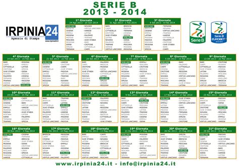 Irpinia24 | Calendario Serie B